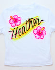Hibiscus Airbrush Baby Tee