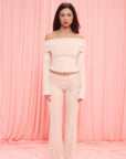 Maude Velour Foldover Pants