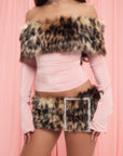 Leopard Diva Foldover Top