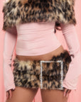Leopard Diva Buckle Skirt