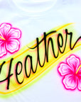 Hibiscus Airbrush Baby Tee