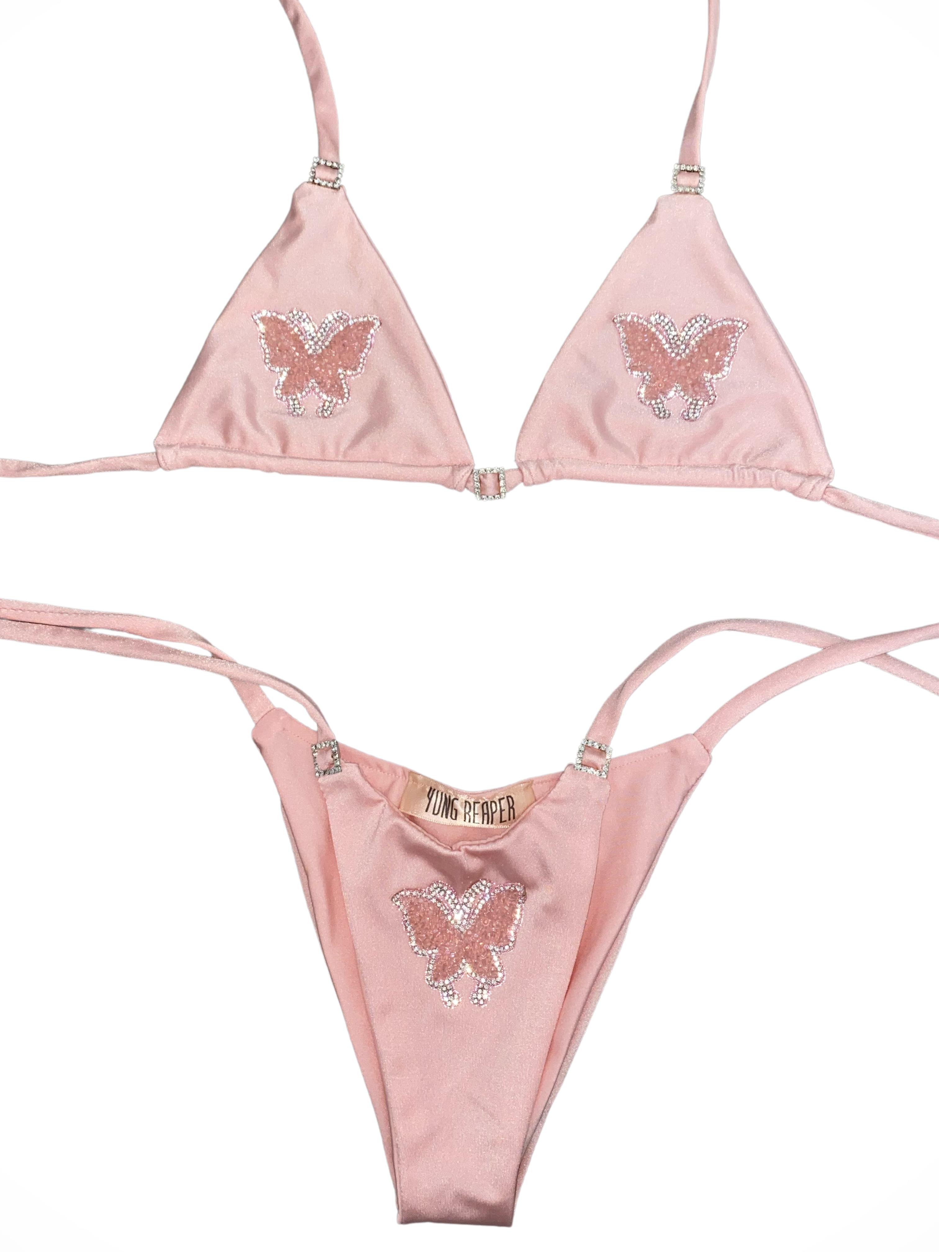 Pink Butterfly Bikini Bottoms